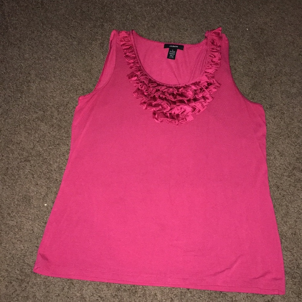 Alfani ruffle front tank